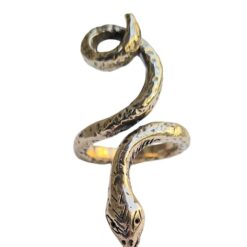 Ursumando Anello Serpente Argento925 Martellato Lav.Artigianale AN368